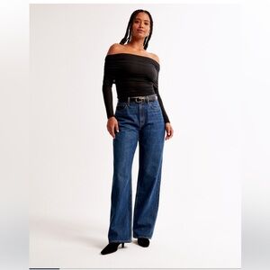 Abercrombie & Fitch Curve Love High Rise Loose Jean